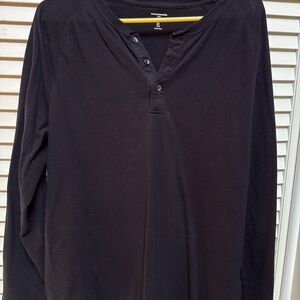 Amazon Essentials Men's Dark Long Sleeve Henley